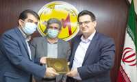 تقدير مديرعامل شرکت توزيع برق استان از مديرعامل شرکت شهرکهای صنعتی مازندران