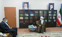 بمناسبت 21 مرداد روز ملي حمايت از صنايع كوچك؛ مديرعامل شرکت شهرکهای صنعتی مازندران با حضرت آيت اله محمدی لائينی نماينده محترم ولي فقيه در استان ديدار كرد