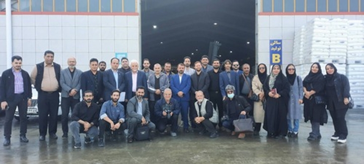برگزاری تور صنعتی راویان پیشرفت با حضور اصحاب رسانه در شهرک صنعتی جویبار